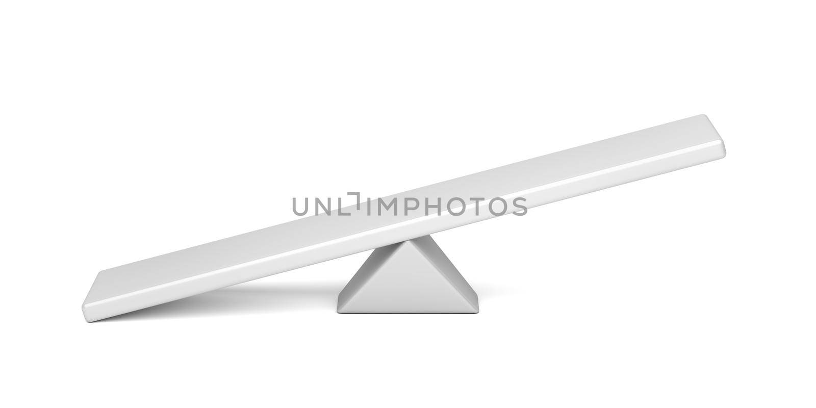 Empty white seesaw by magraphics