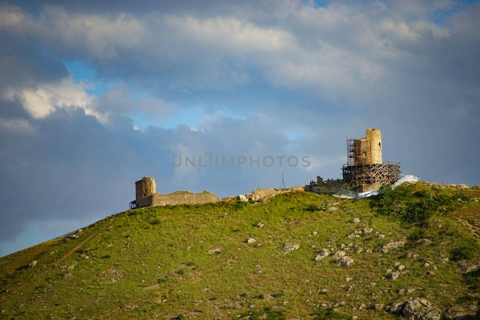 Sevastopol, Crimea.View on Cembalo, one of Genoese fortresses in Crimea.