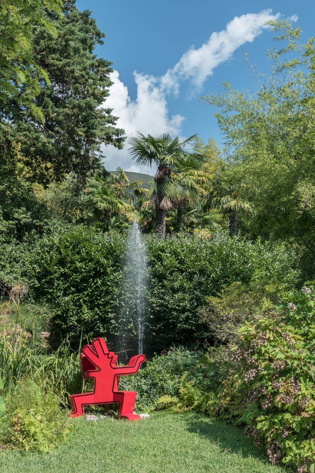 André Heller Botanical Garden. Gardone Riviera (BS), ITALY - August 25, 2020