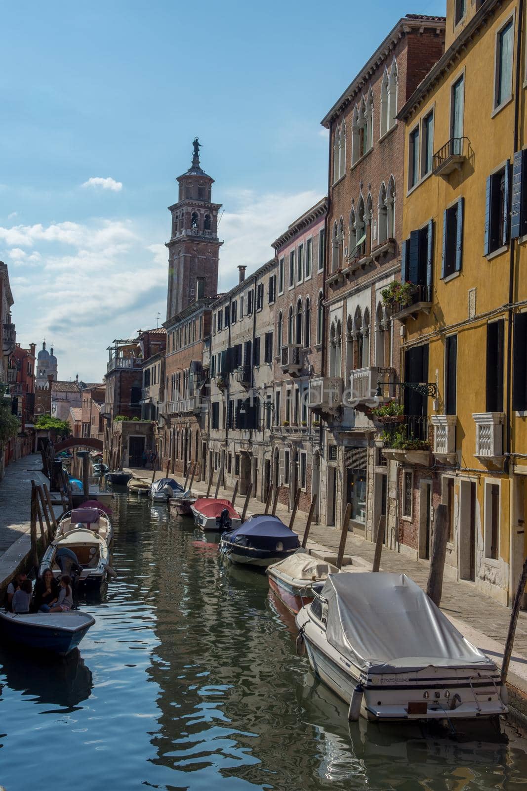 discovery of the city of Venice and its small canals and romantic alleys, Italy