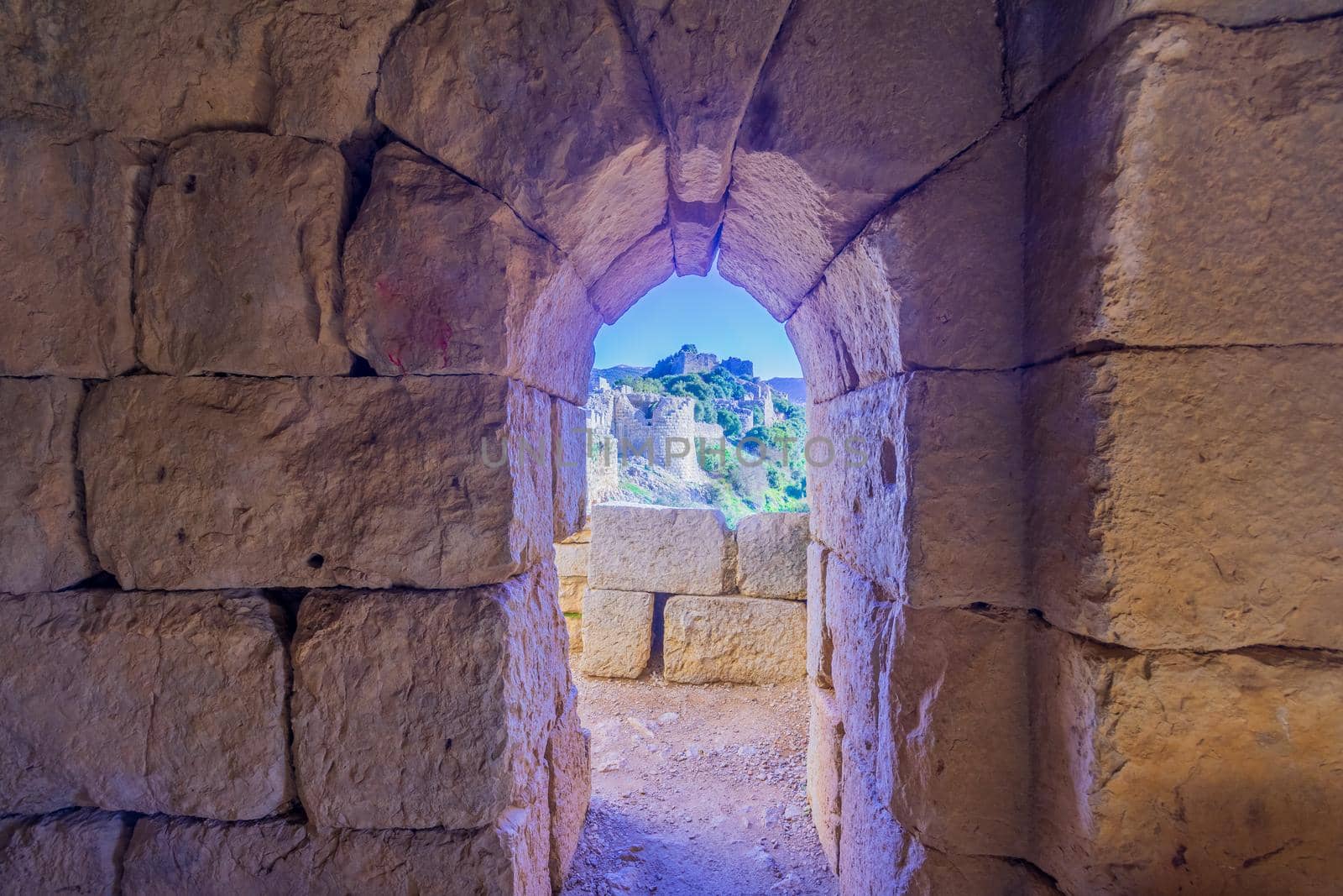 View from the southwest tower, in the Medieval Nimrod Fortress by RnDmS