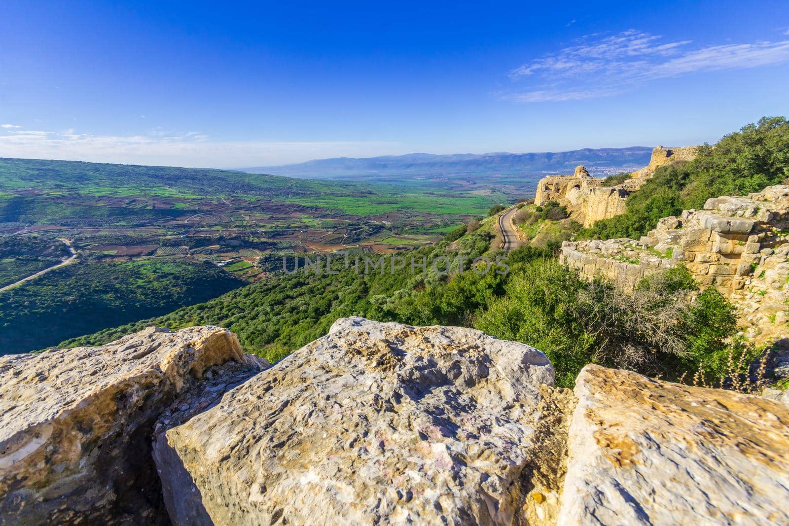 Medieval Nimrod Fortress with nearby landscape and countryside by RnDmS