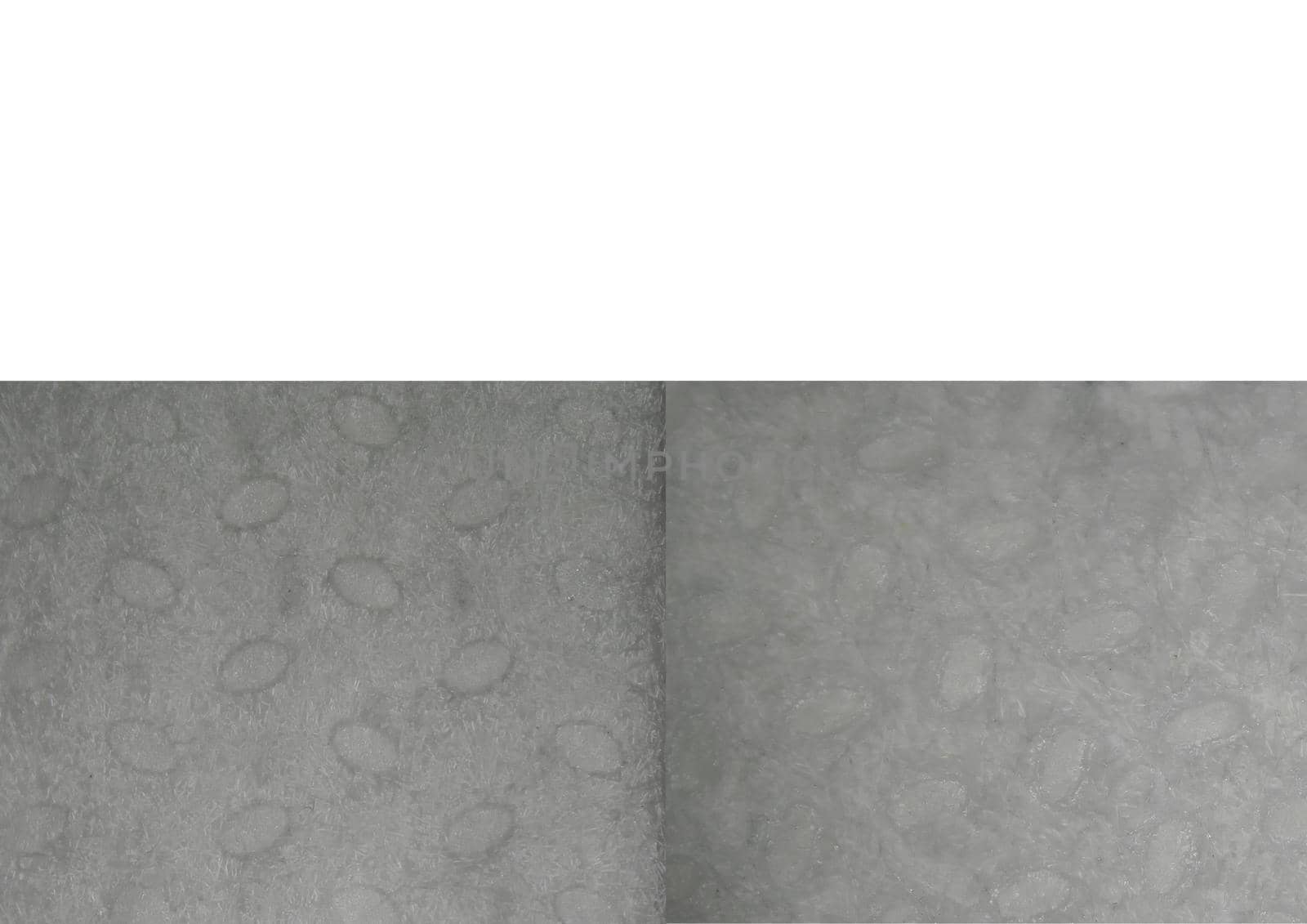 medical face mask, microscopic view of the tissues, left face mask, right FFP2 mask