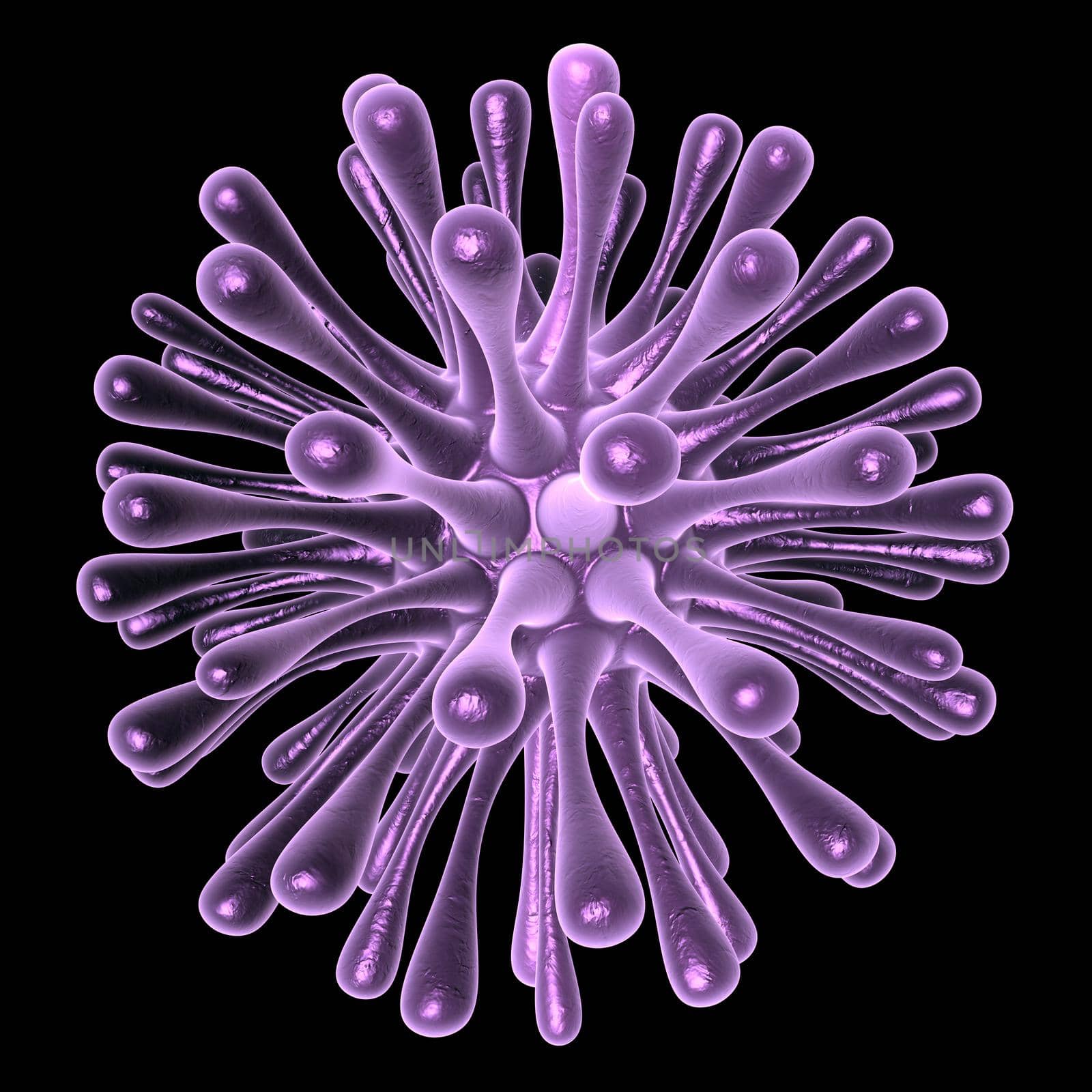 Illustration of a virus - 3D by Mibuch