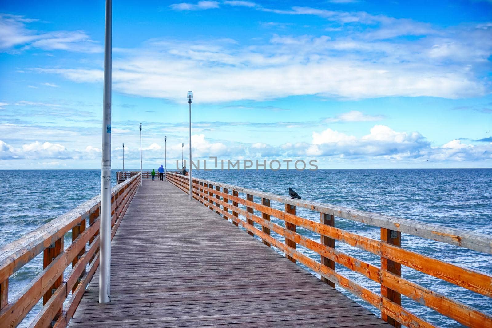 The pier on the shoreline of Zelenogradsk in Kaliningradskay region of Russia
