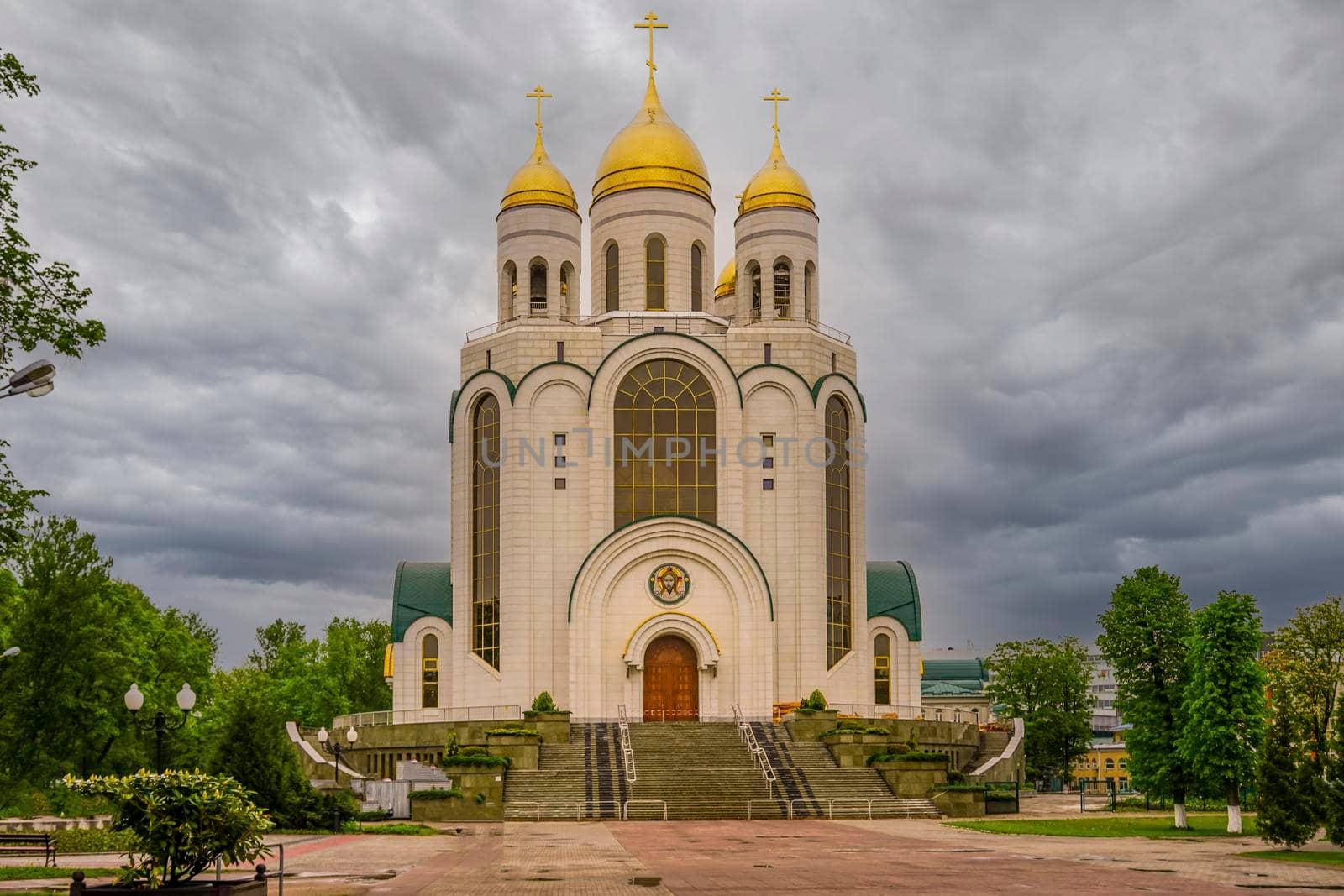 Kaliningrad, Russia. Christ the Saviour Cathedral in the city center.