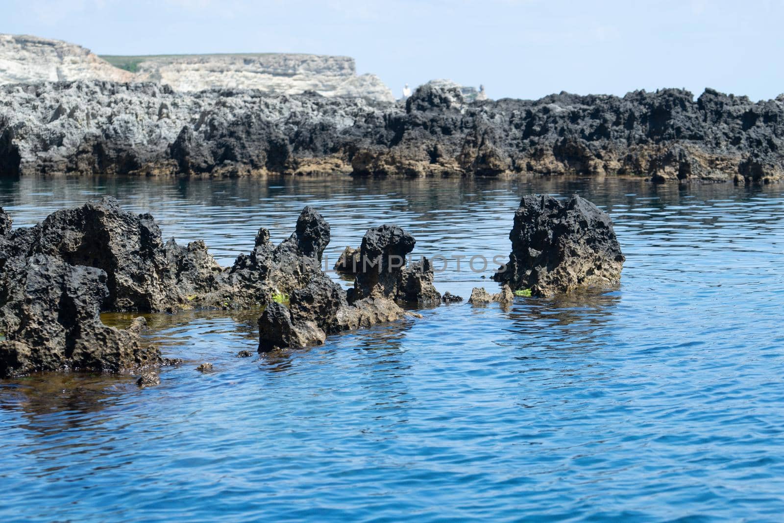 Marine landscape with views of the rocky shore