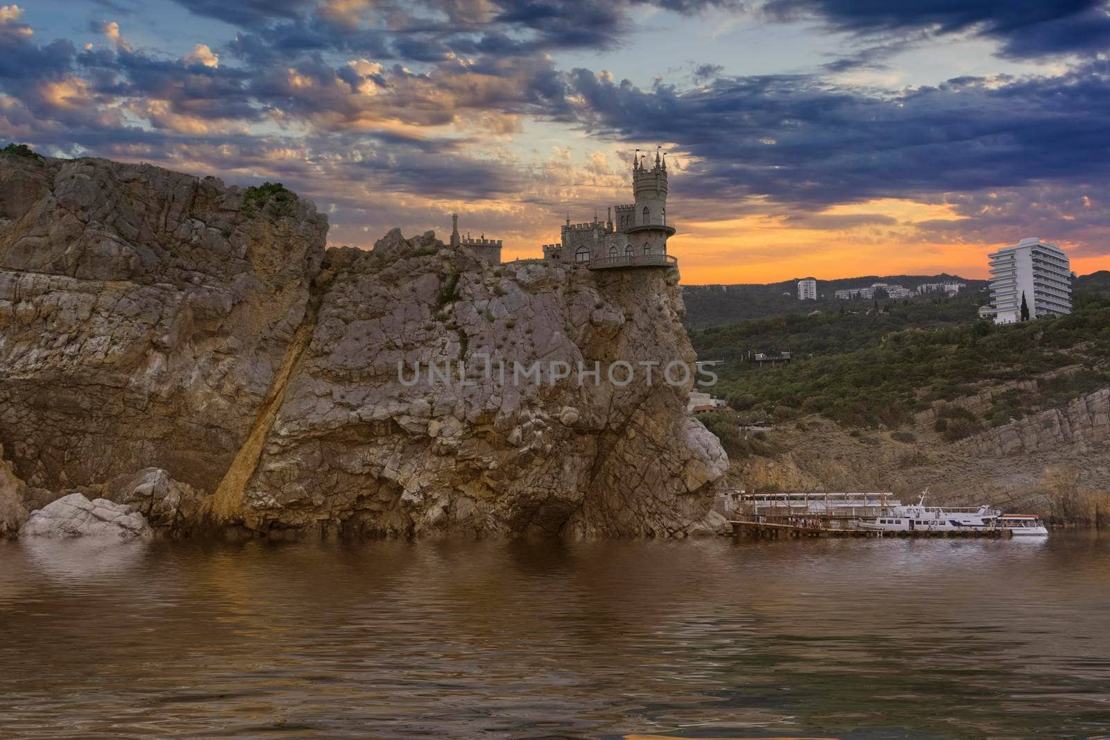 Famous swallow's nest castle near Yalta, Crimea