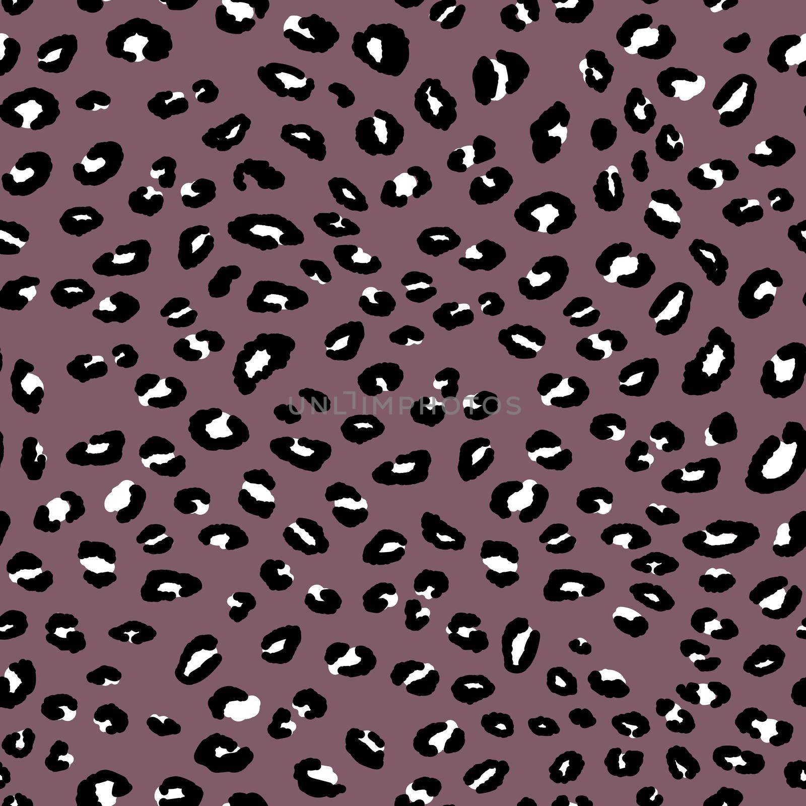 Abstract modern leopard seamless pattern. Animals trendy background. Pink and black decorative vector stock illustration for print, card, postcard, fabric, textile. Modern ornament of stylized skin