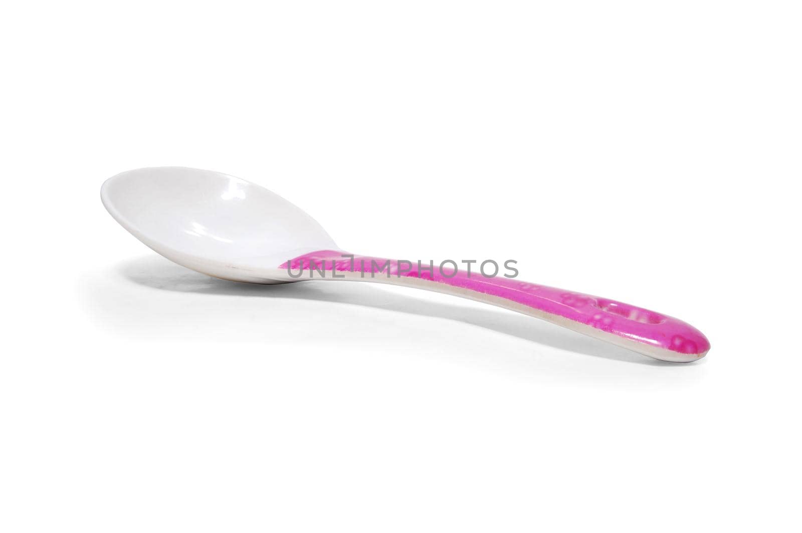 Rice Ladle on white background with clipping path.