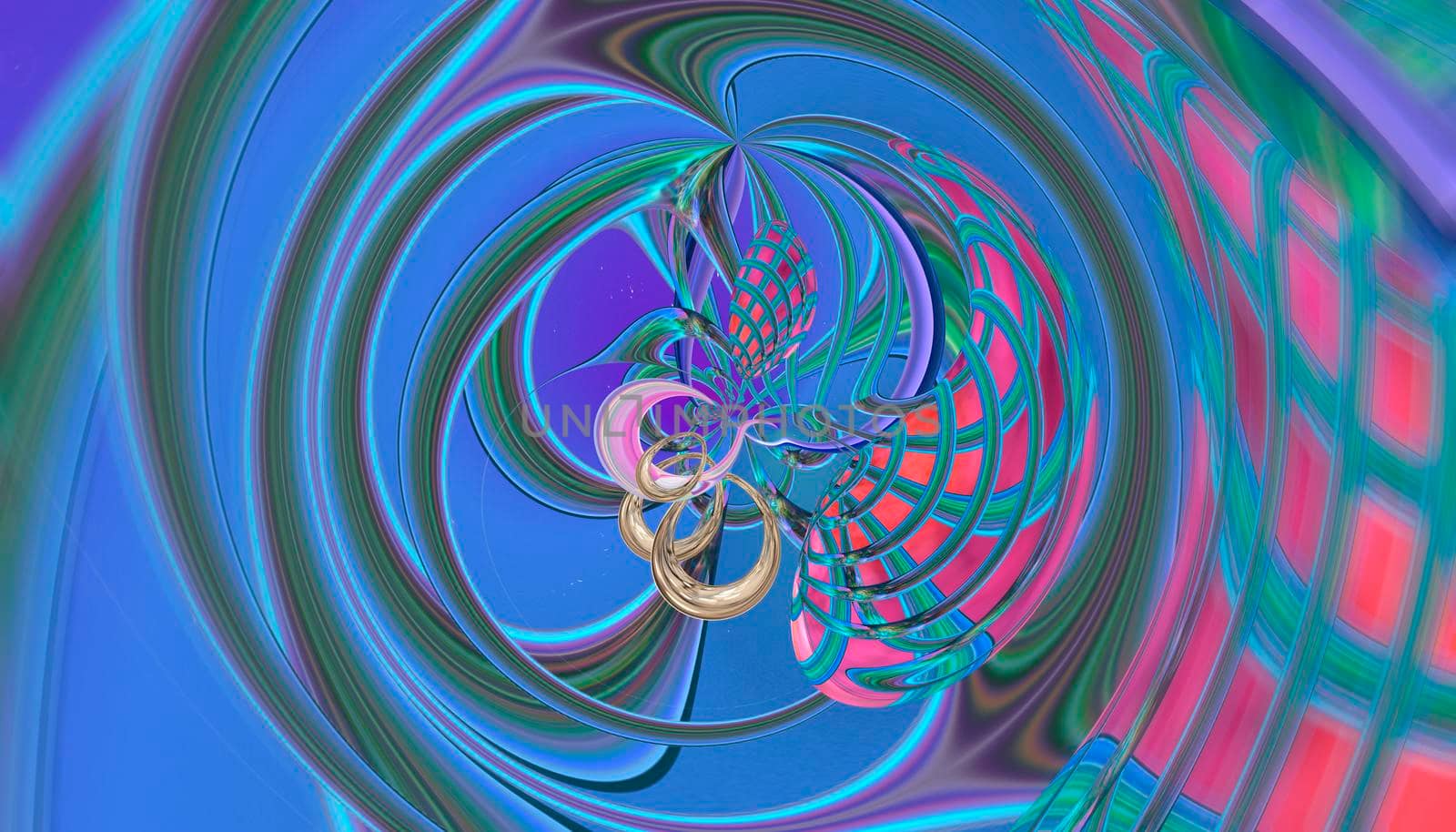Abstract multicolored iridescent texture background. 3d image.