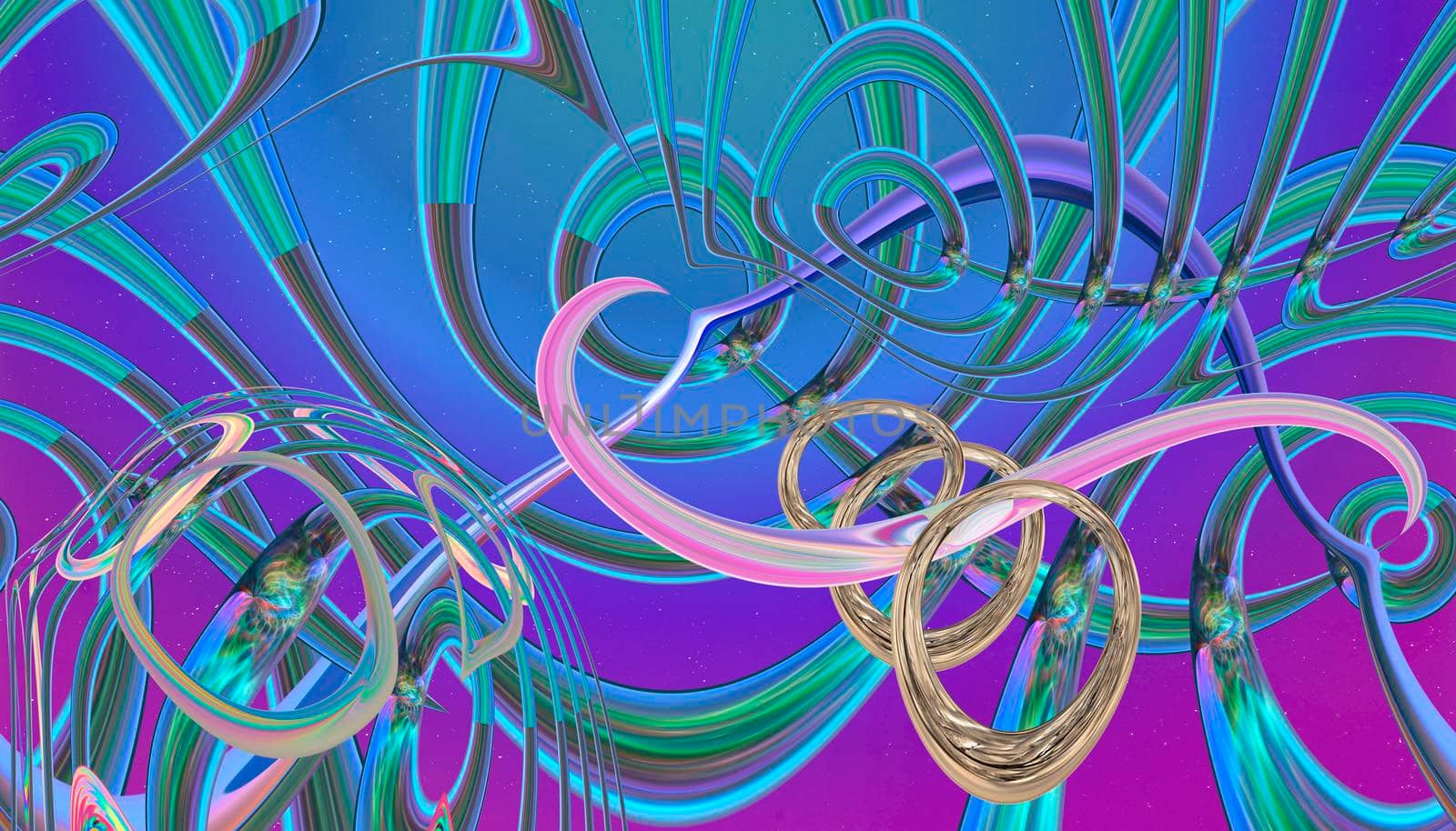Abstract multicolored iridescent texture background. 3d image.