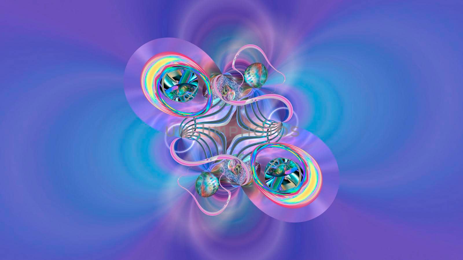 Abstract multicolored iridescent texture background. 3d image.