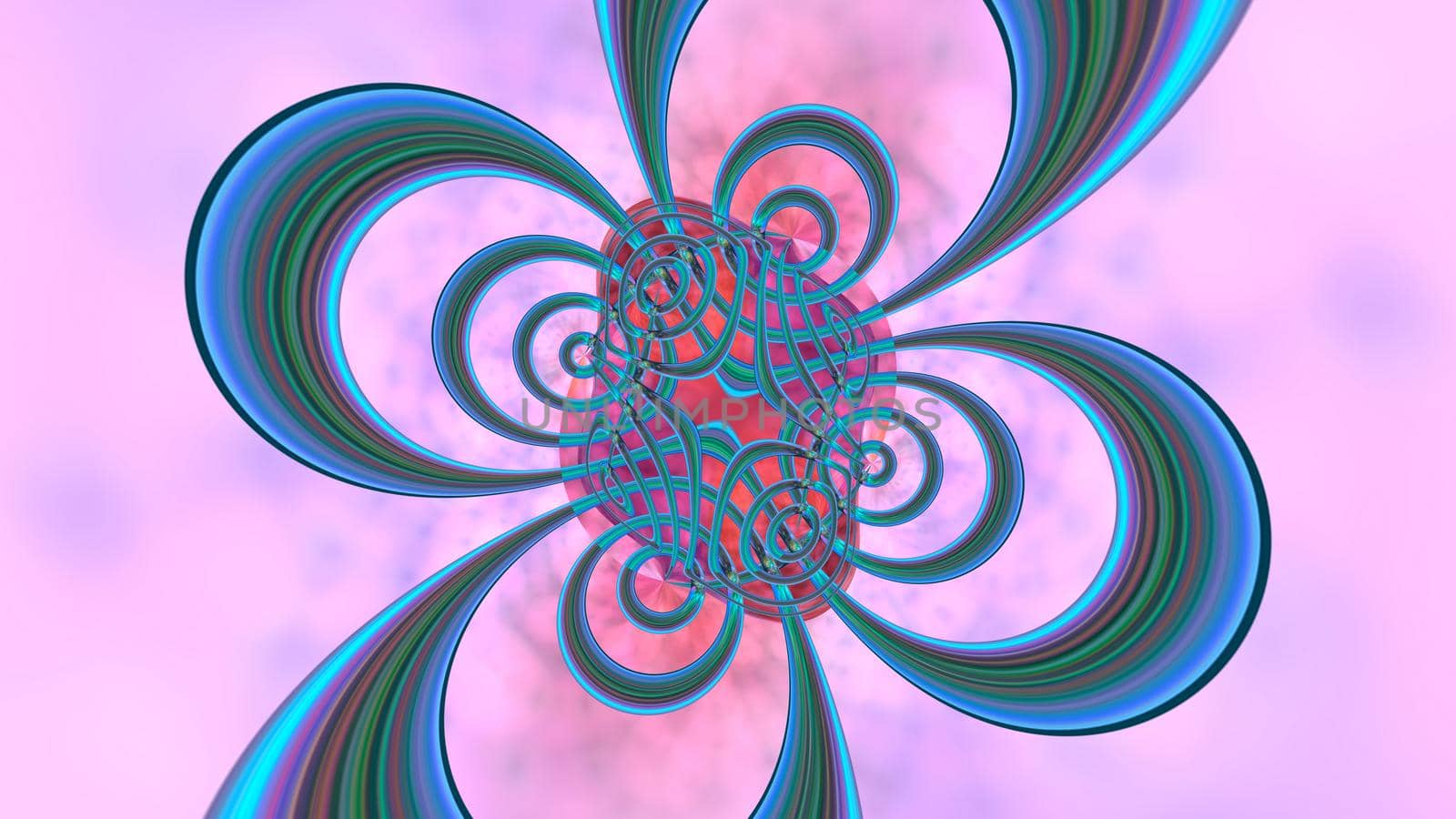 Abstract multicolored iridescent texture background. 3d image.