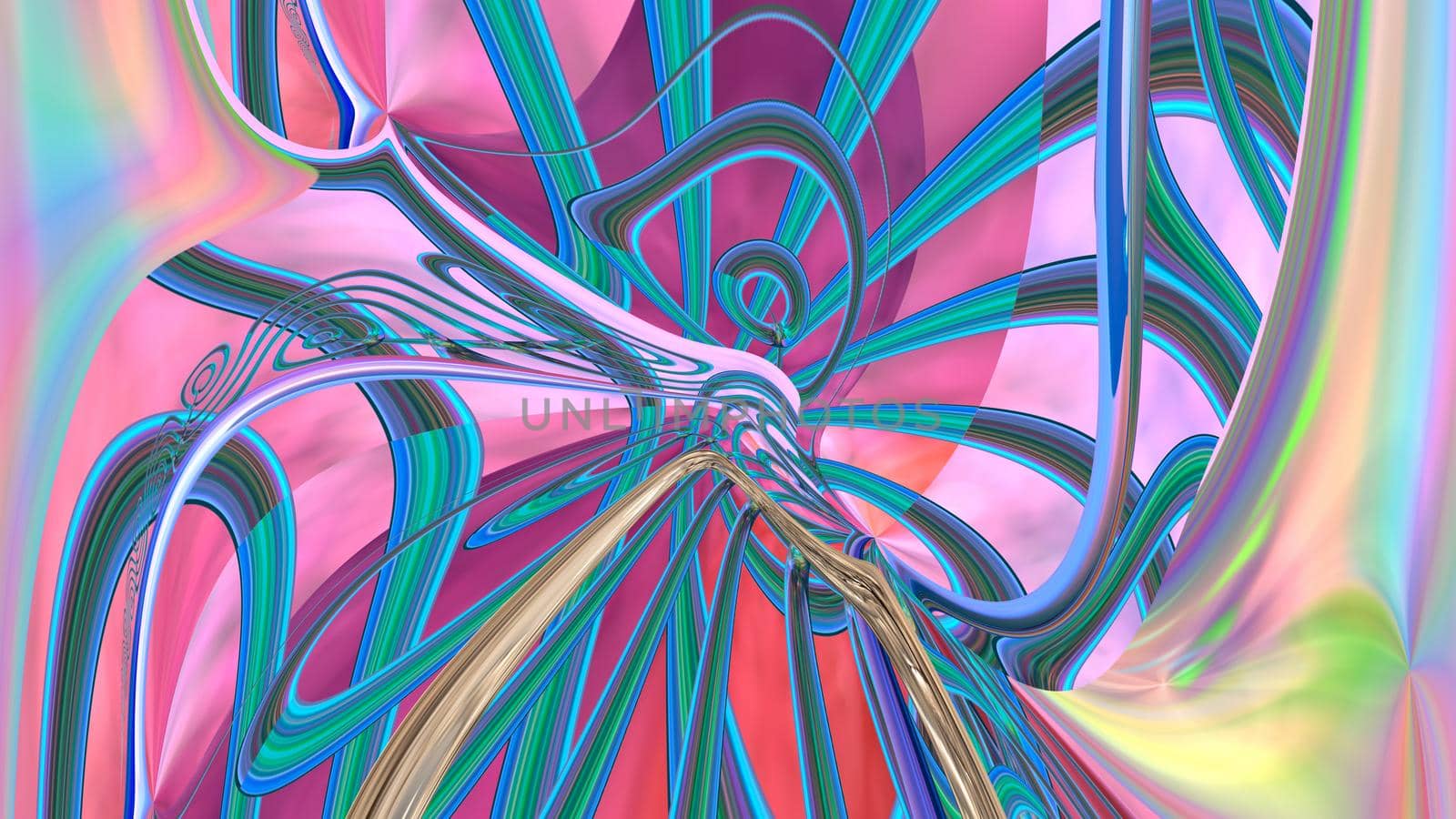 Abstract multicolored iridescent texture background. 3d image.