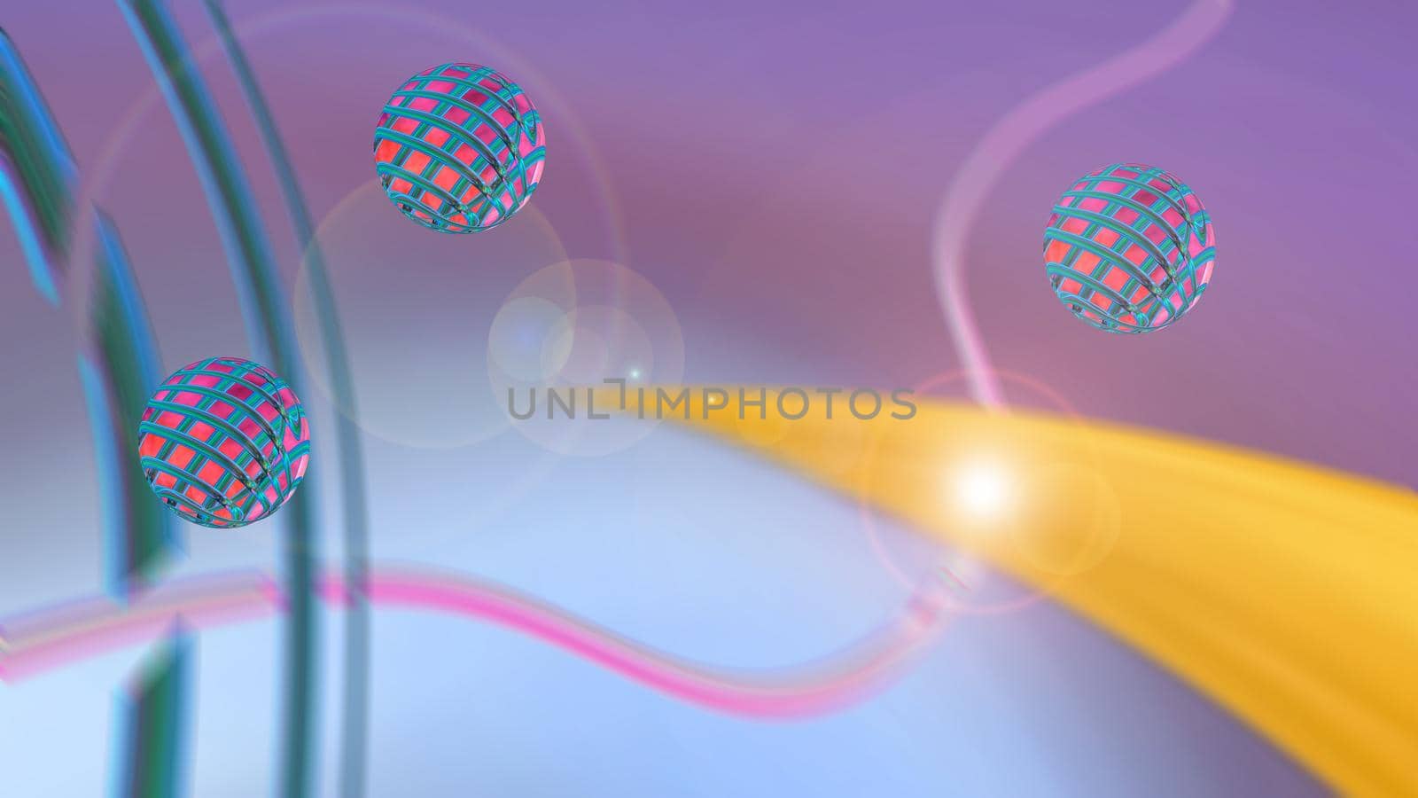 Abstract multicolored iridescent texture background. 3d image.