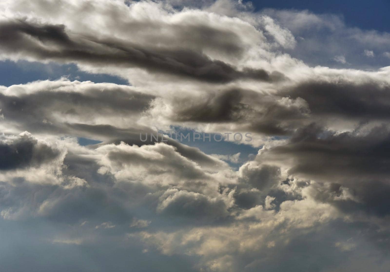 Beautiful blue sky and clouds natural background