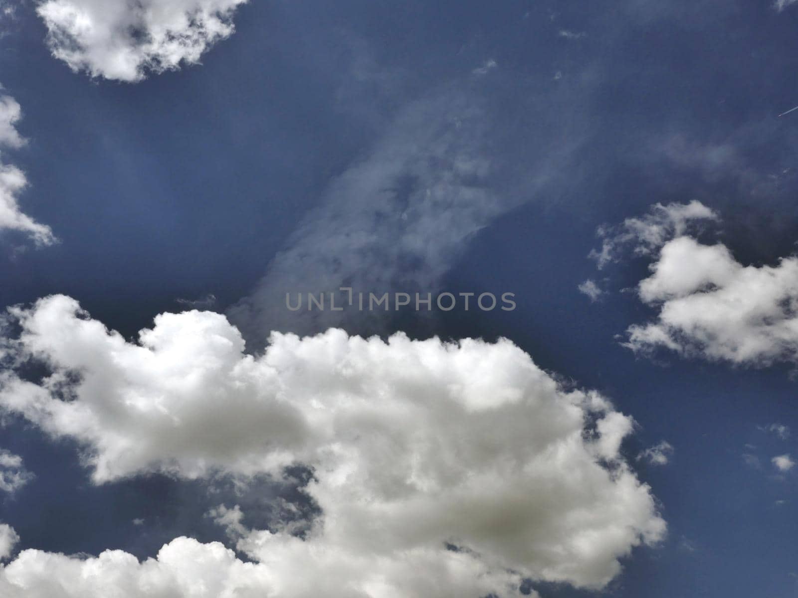 Beautiful blue sky and clouds natural background