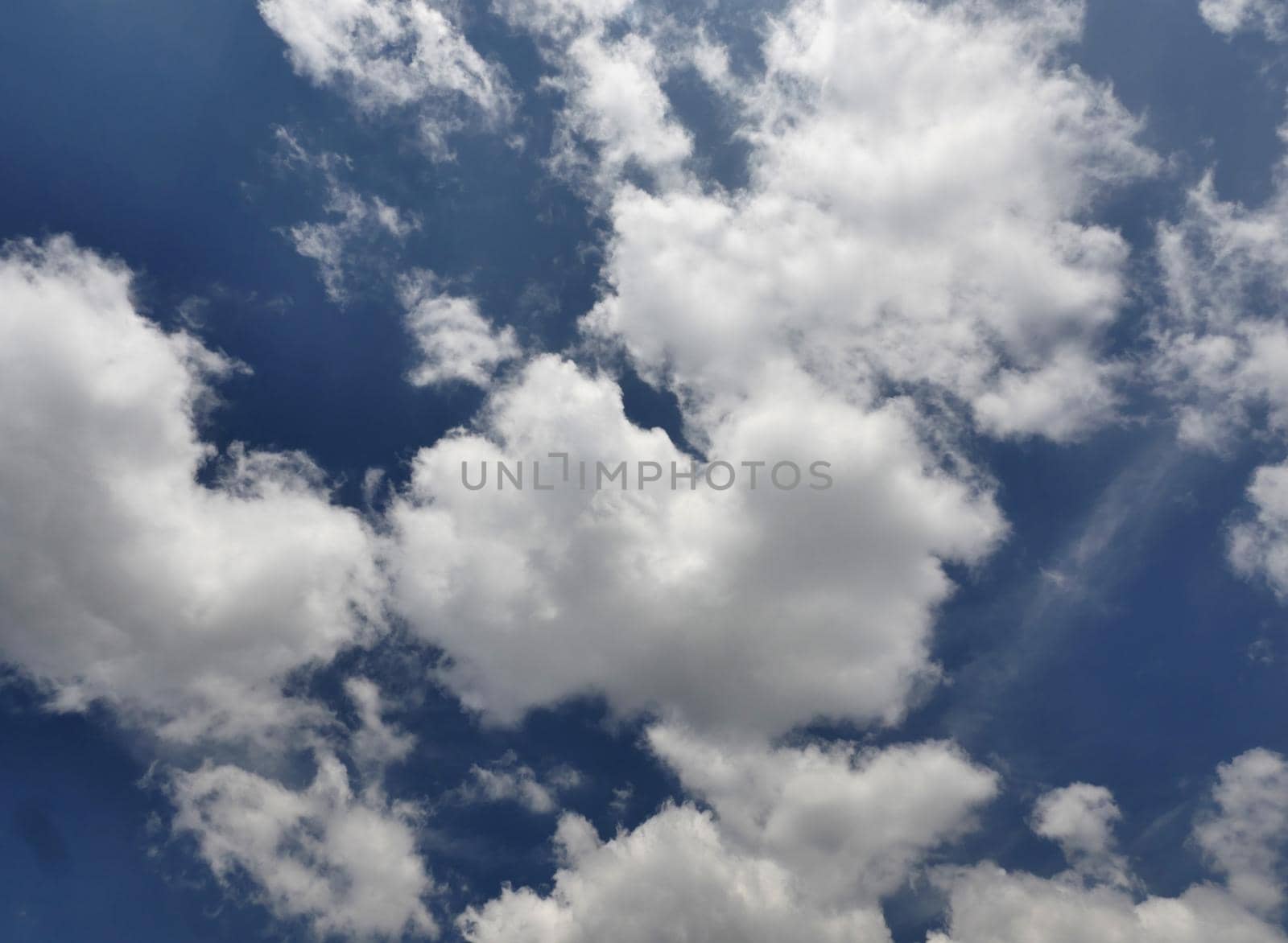 Beautiful blue sky and clouds natural background