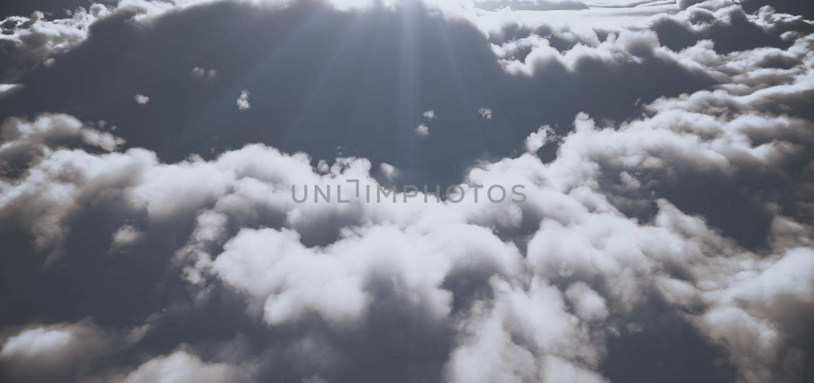 fly above clouds abstract 3d render by alex_nako