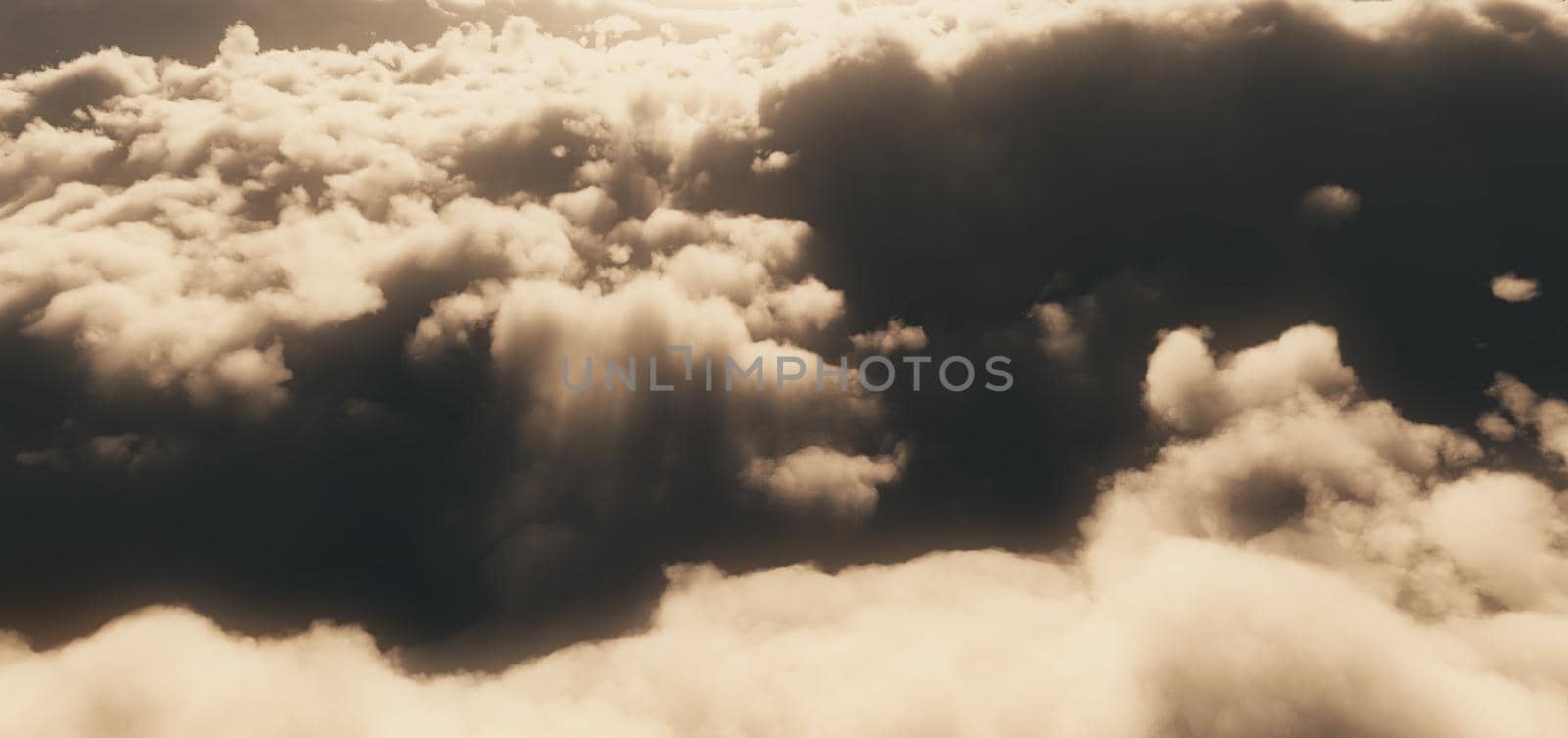 fly above clouds abstract 3d render by alex_nako