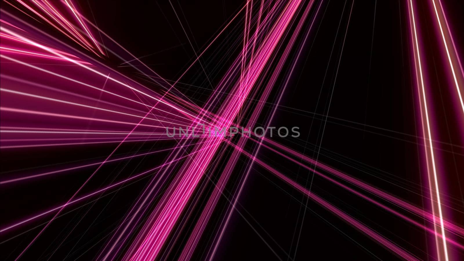 3d lines light neon background abstract render illustration