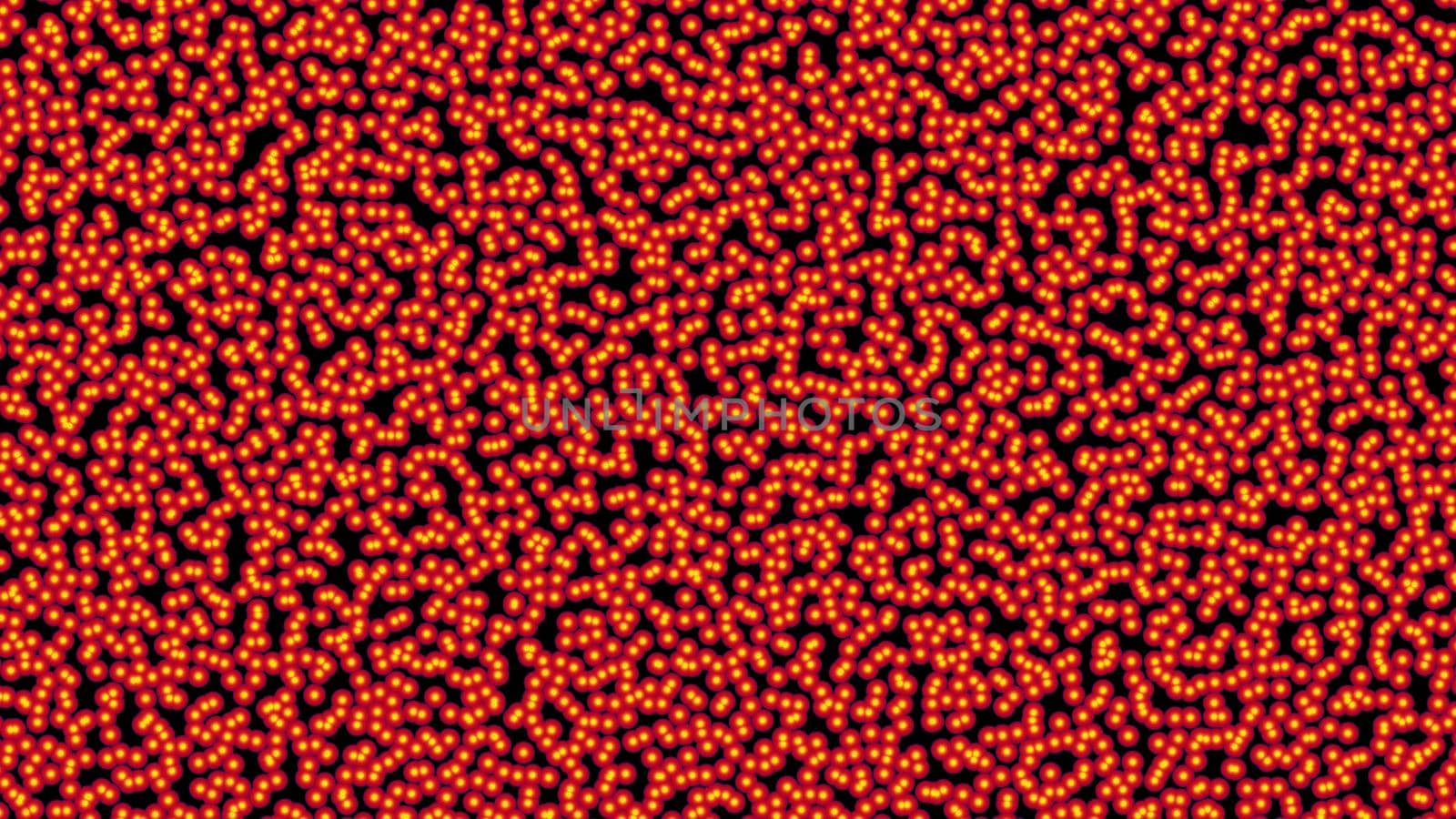 molecule background texture red close up render illustration