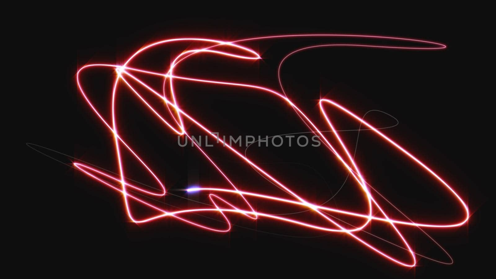 line neon red light abstract background illustration