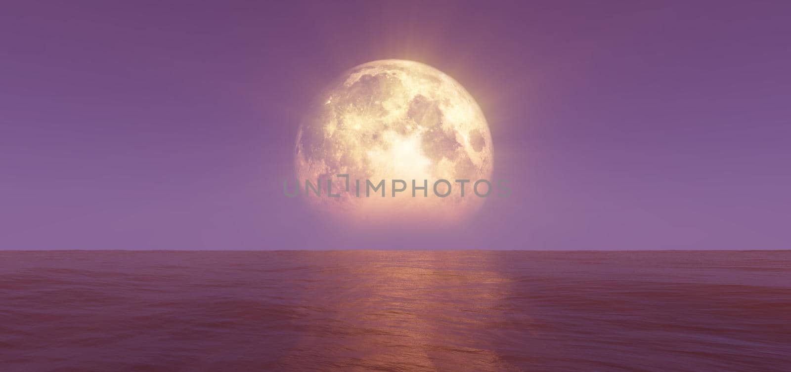 full moon at night abstract by alex_nako