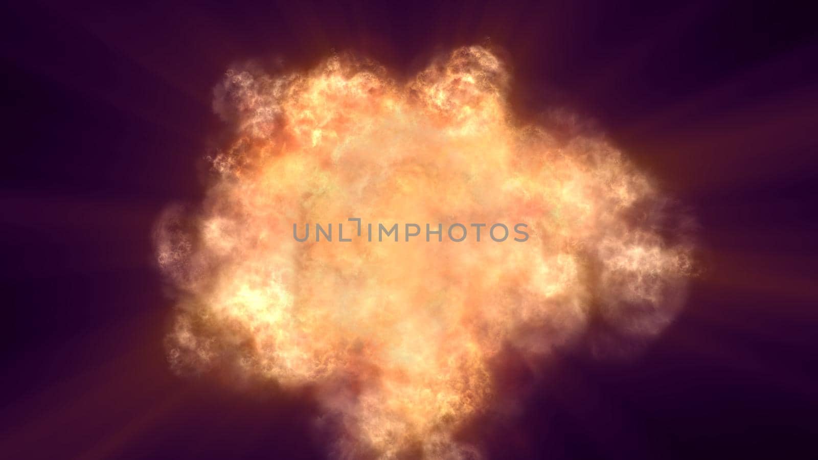 explosion fire ball abstract texture, render illustration