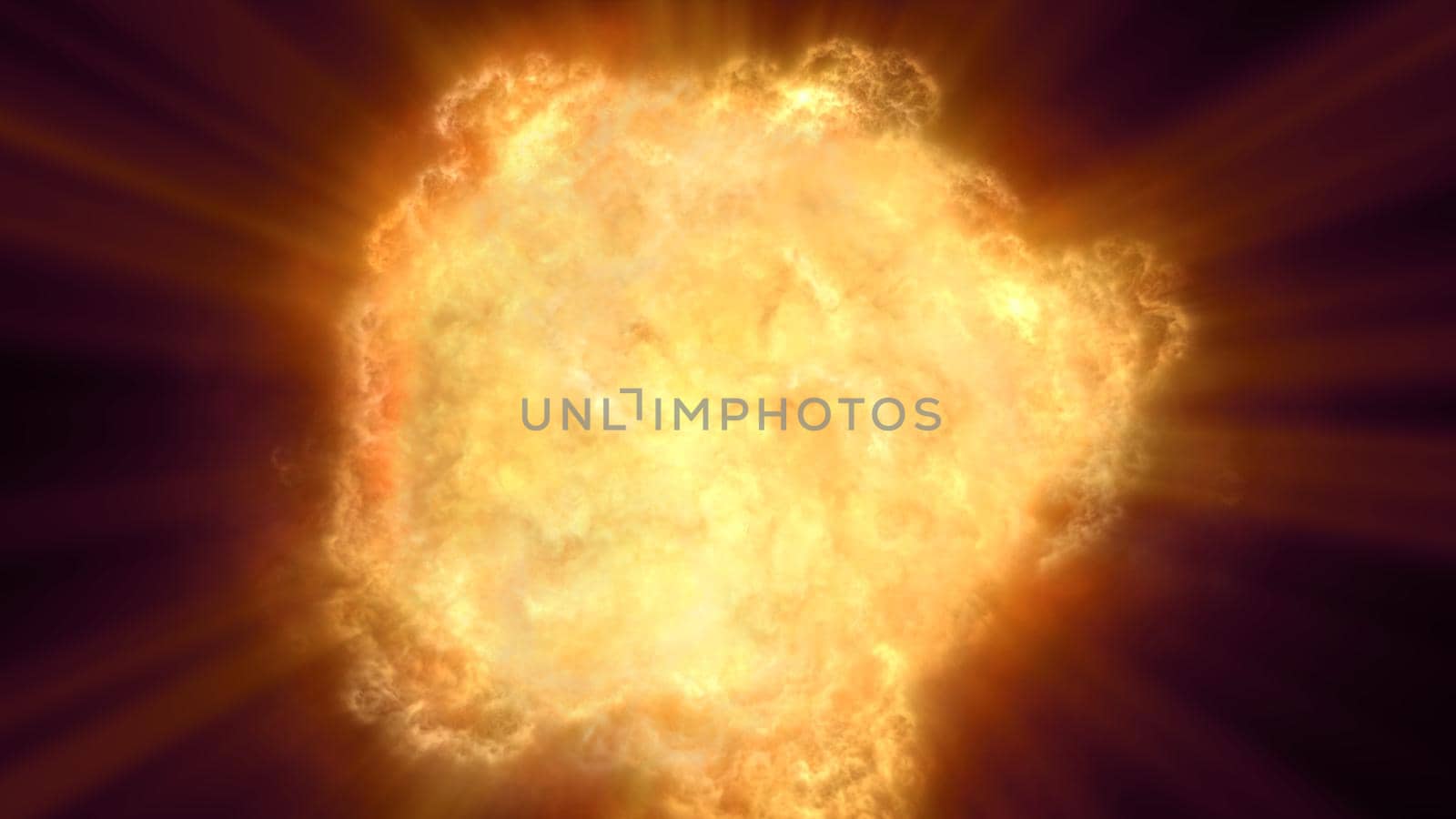 explosion fire ball abstract texture, render illustration