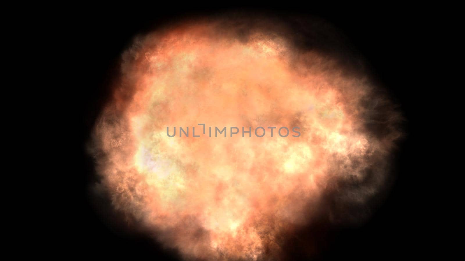 explosion fire ball abstract texture, render illustration