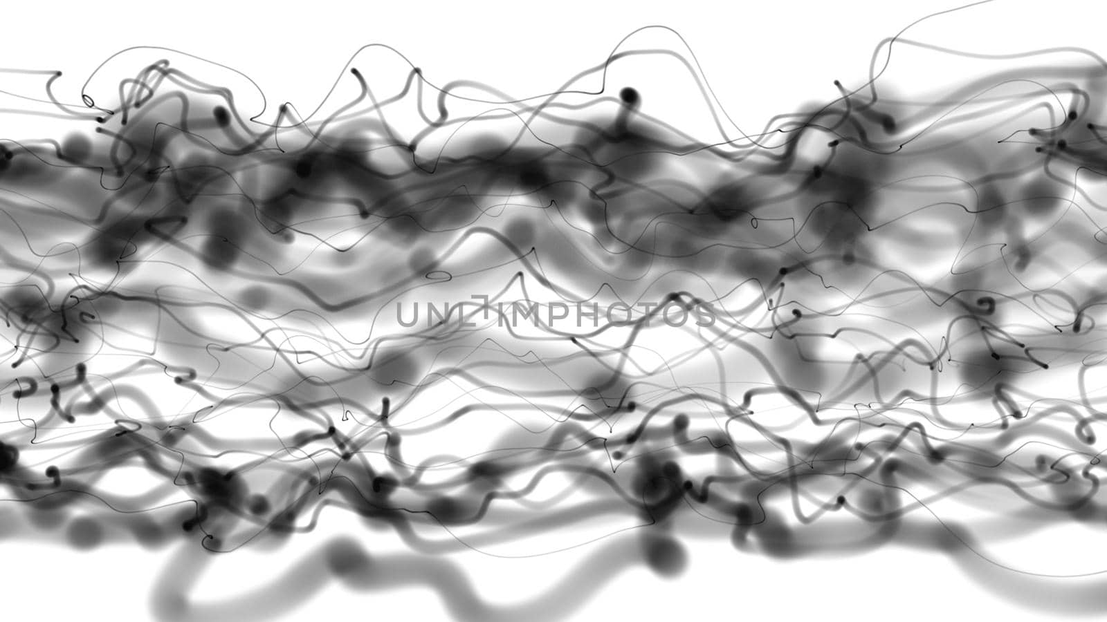 Abstract Black And White Wave smoke illustration