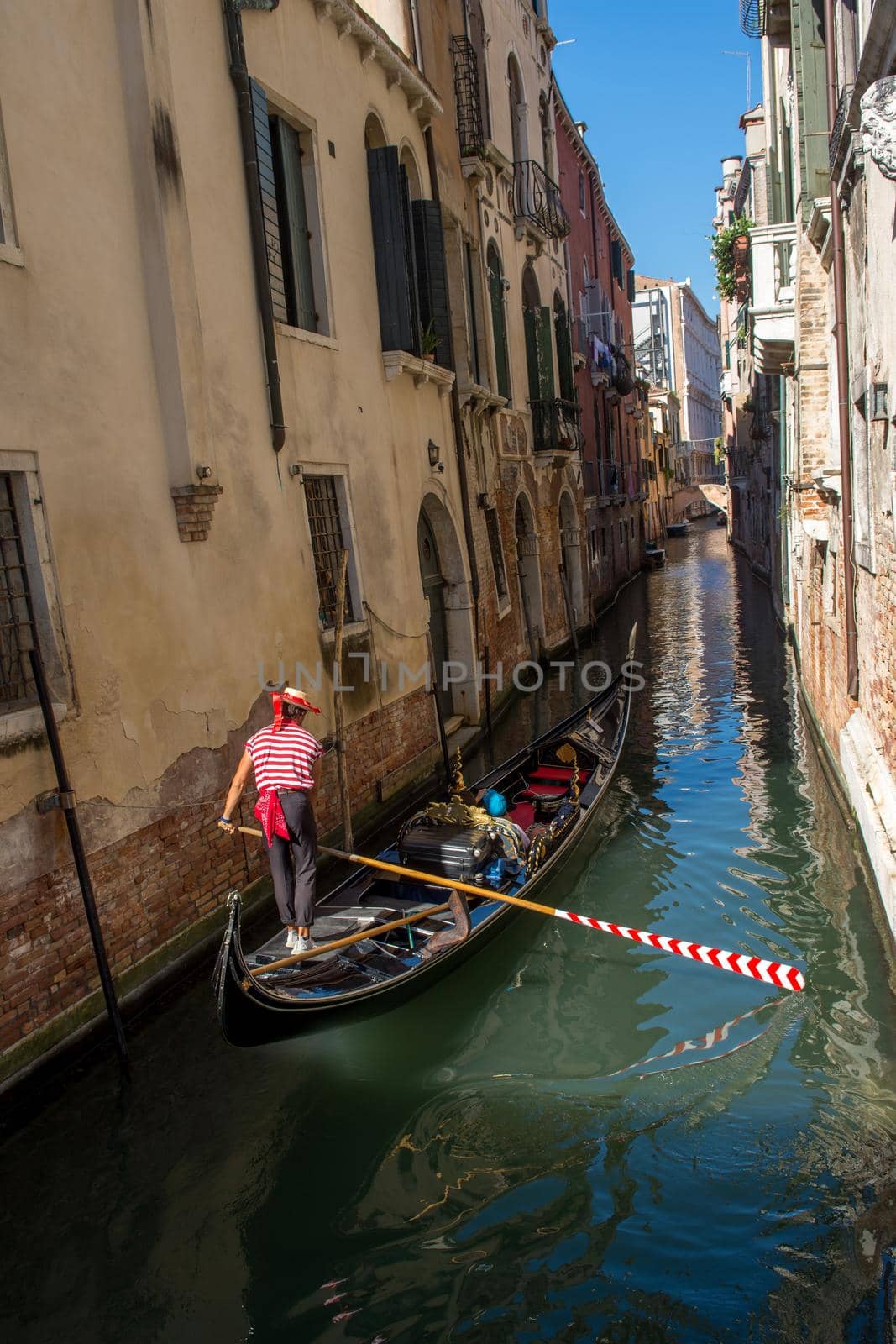 discovery of the city of Venice and its small canals and romantic alleys, Italy