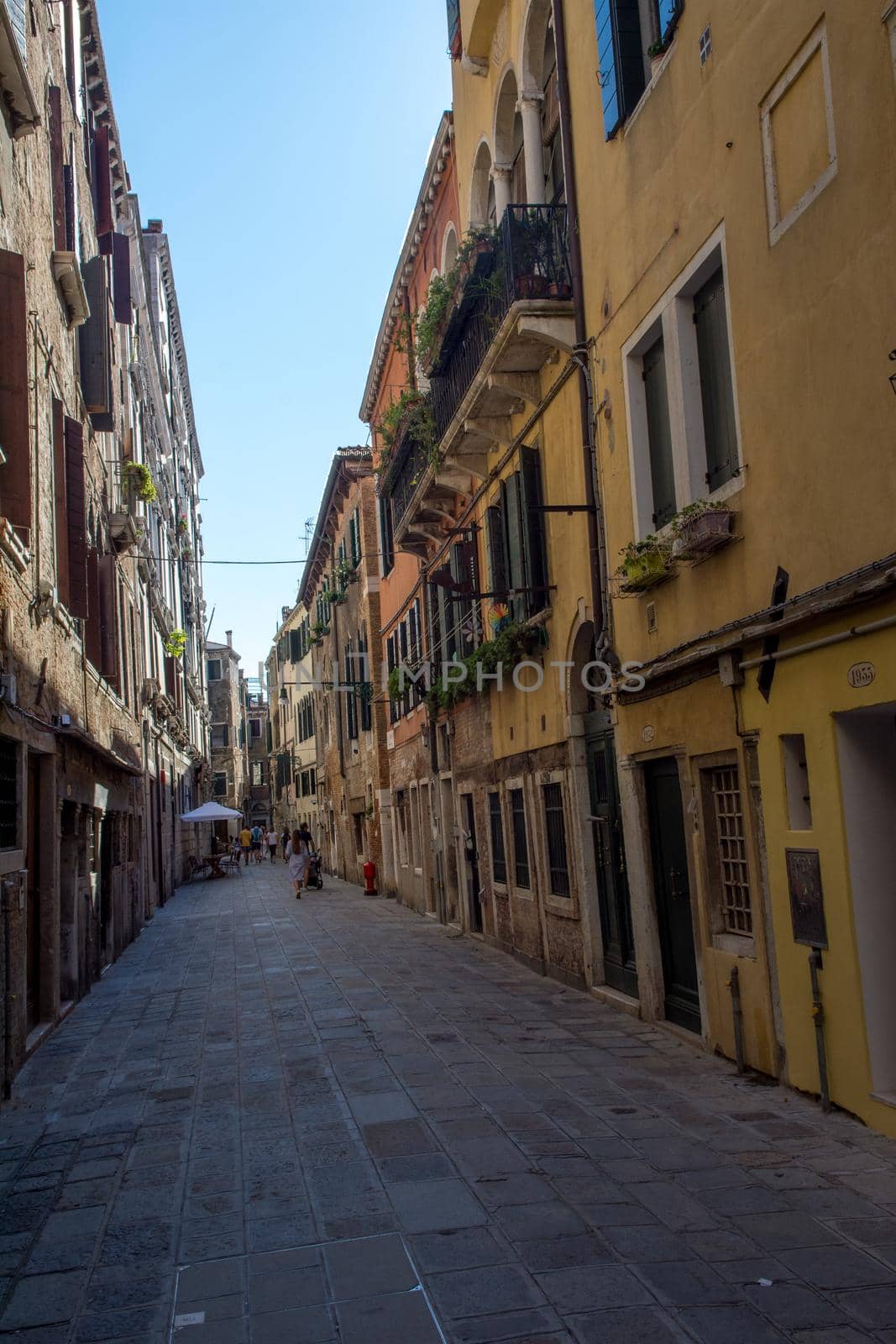 discovery of the city of Venice and its small canals and romantic alleys, Italy