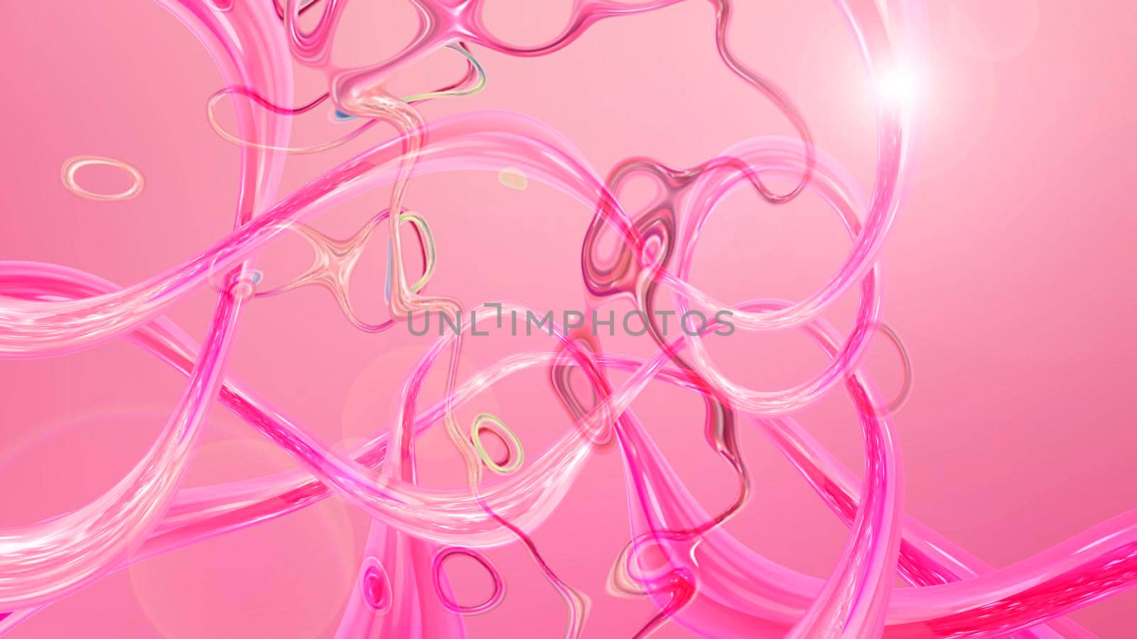Abstract background with a textured pattern on a pink surface. 3D image