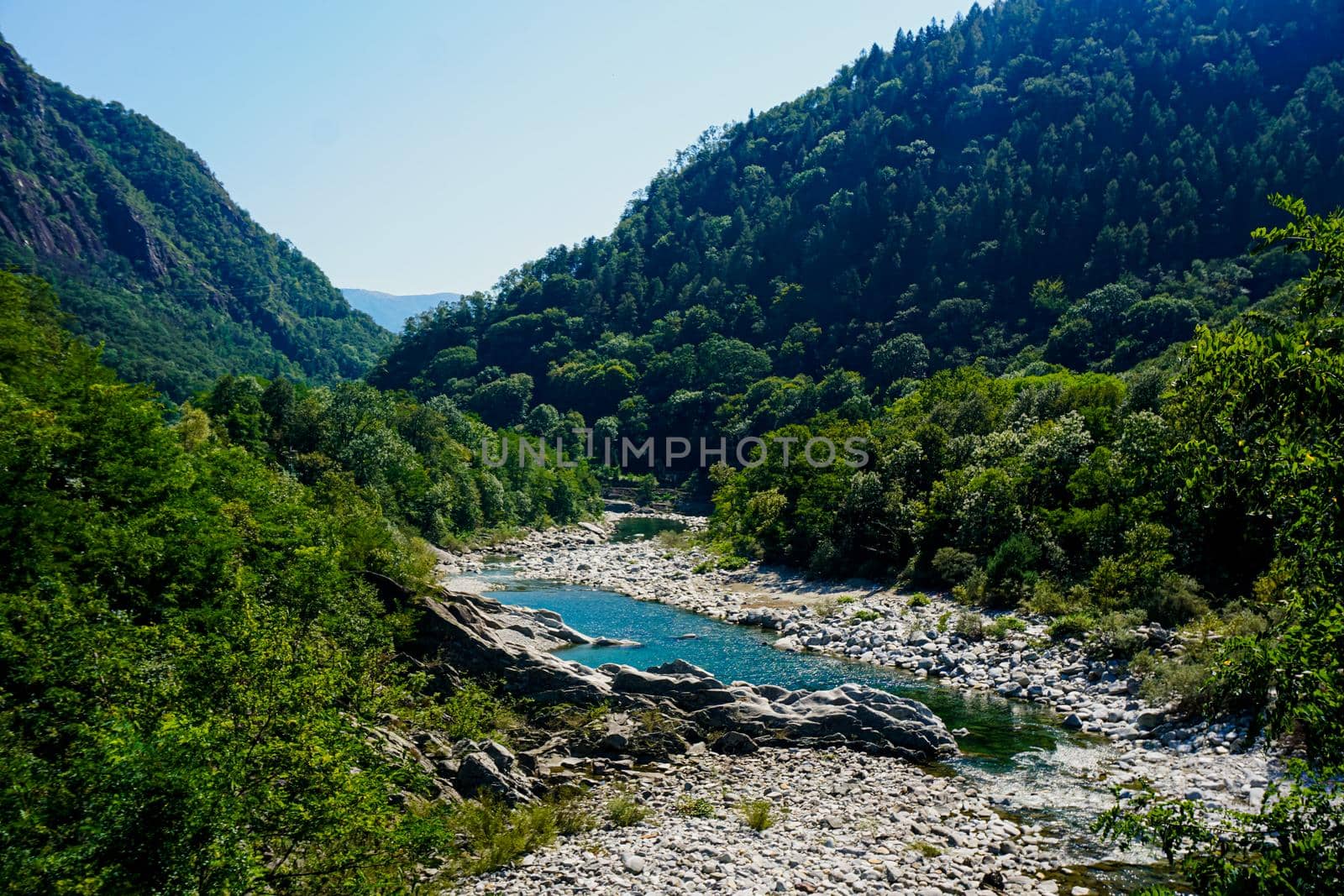 Idyllic part of the Maggia river, Switzerland by pisces2386