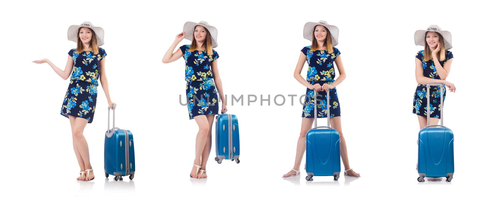 Woman planning to go on summer vacation by Elnur