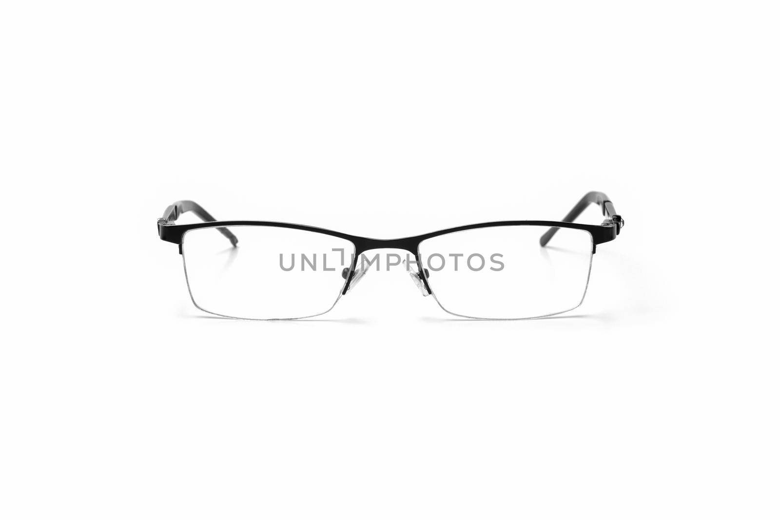 glasses for vision on a white background isolate macro by roman112007