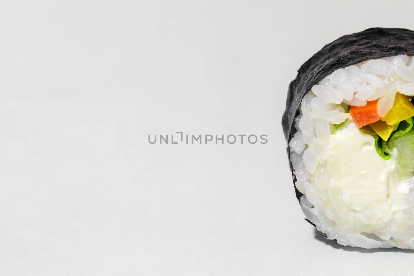 sushi on a white background close up. High quality photo
