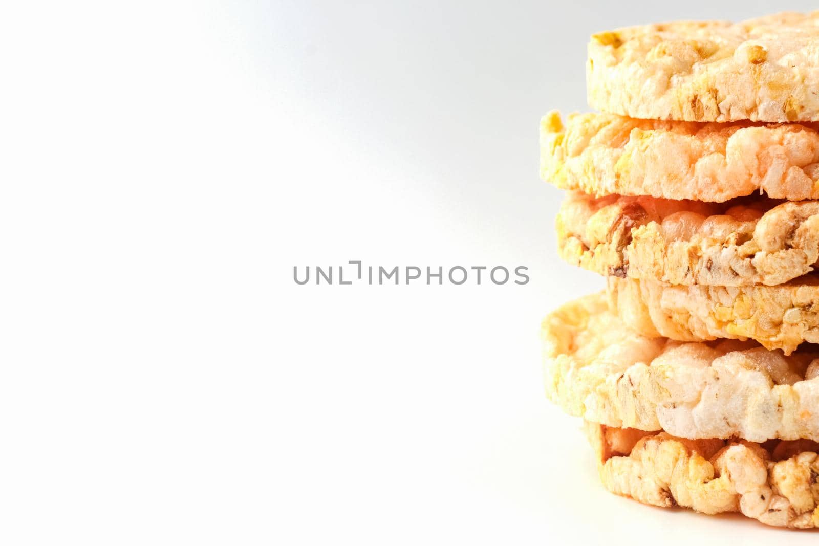 cornbread tortillas on a white background close up macro. High quality photo