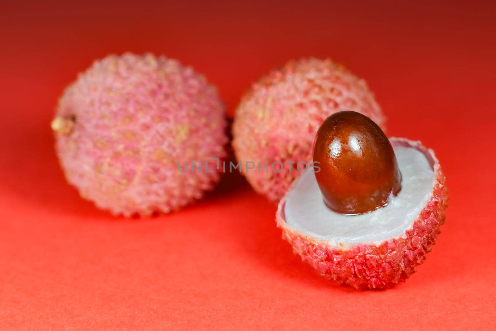 lychee fruit on the background of close-up macro . High quality photo