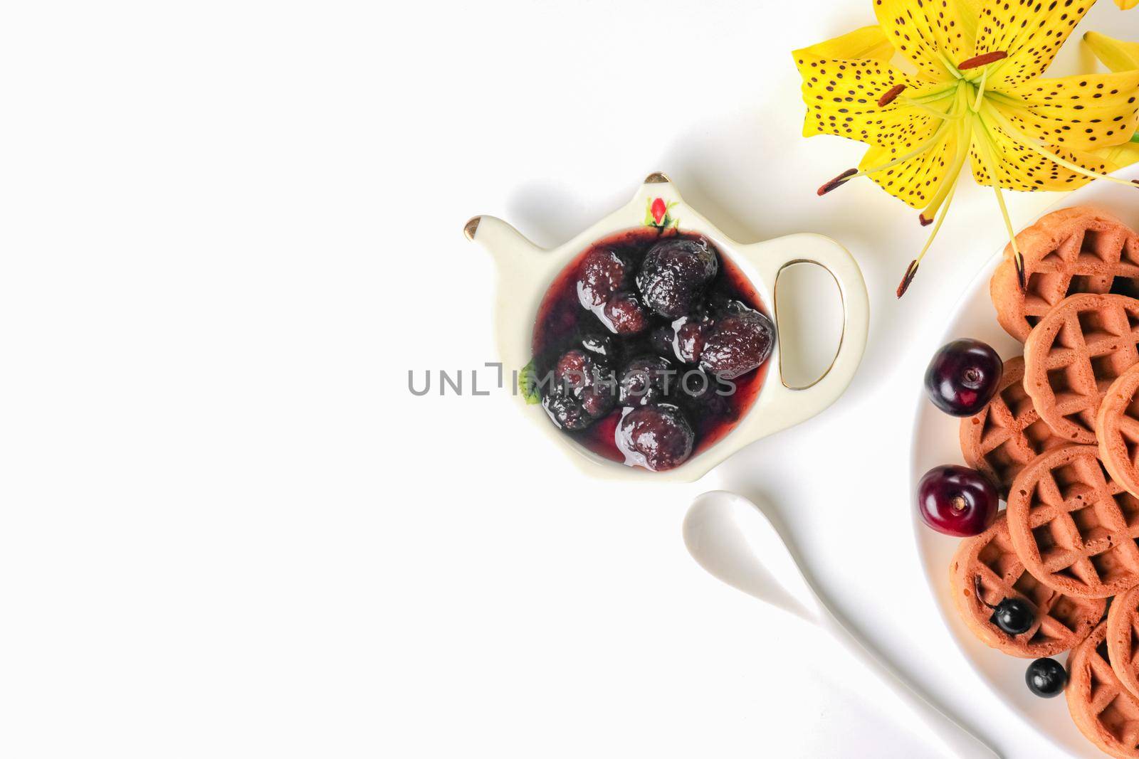 sugar cookies round close - up on a white background. High quality photo