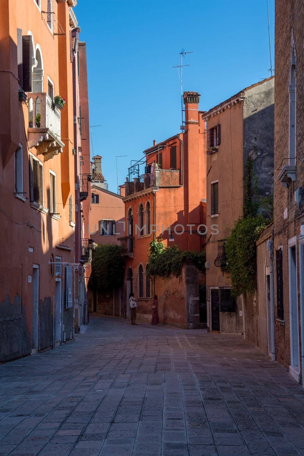 discovery of the city of Venice and its small canals and romantic alleys, Italy