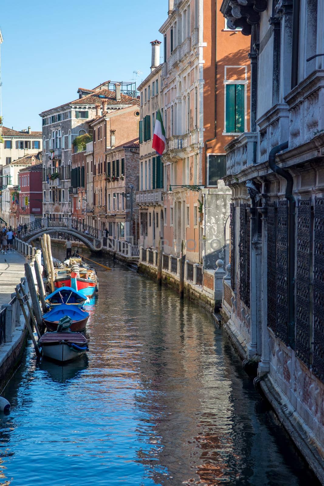 discovery of the city of Venice and its small canals and romantic alleys, Italy