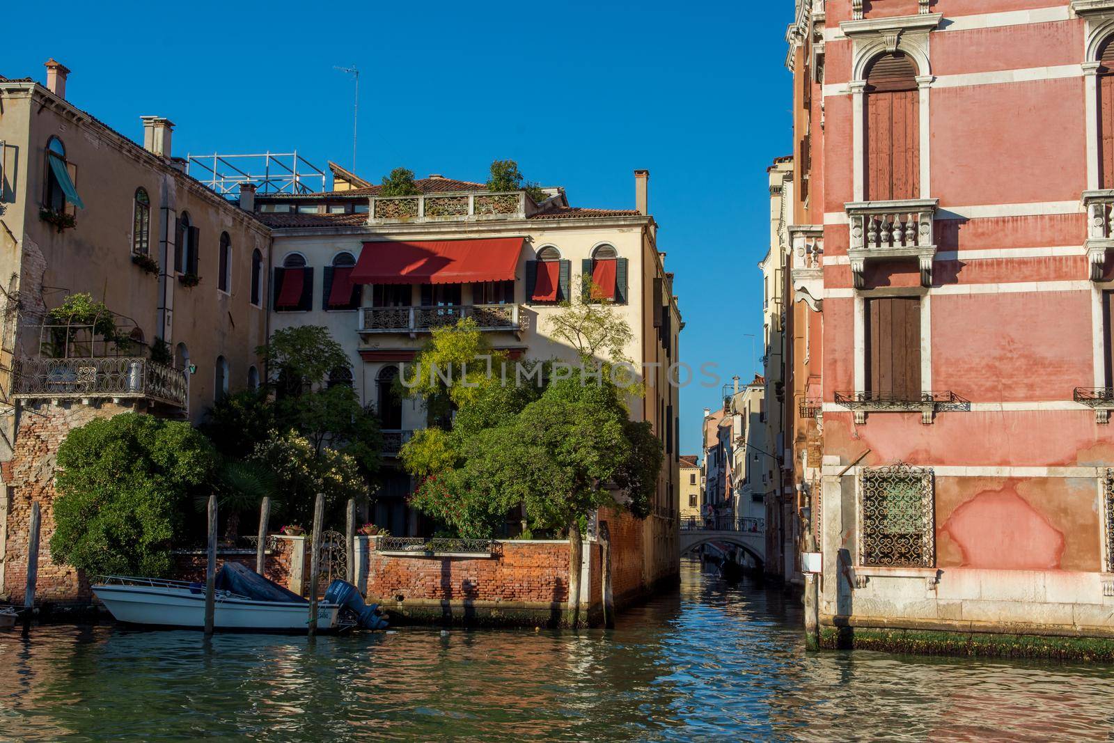 discovery of the city of Venice and its small canals and romantic alleys, Italy