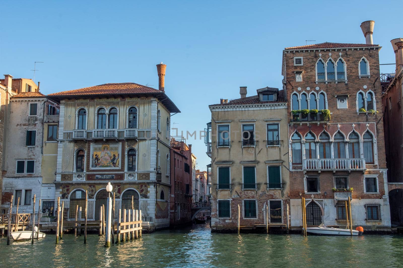 discovery of the city of Venice and its small canals and romantic alleys, Italy