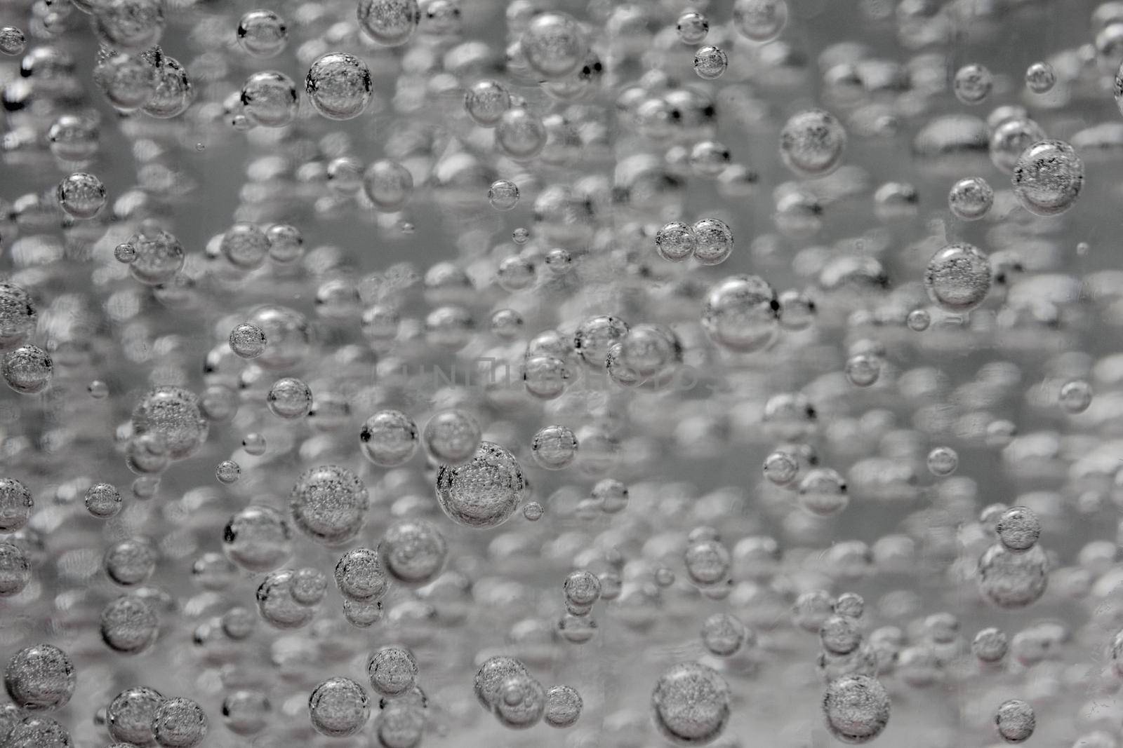 air bubbles in blue shampoos as background. High quality photo