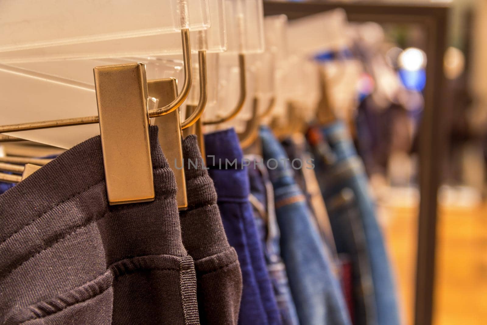 pants clips in a clothing store