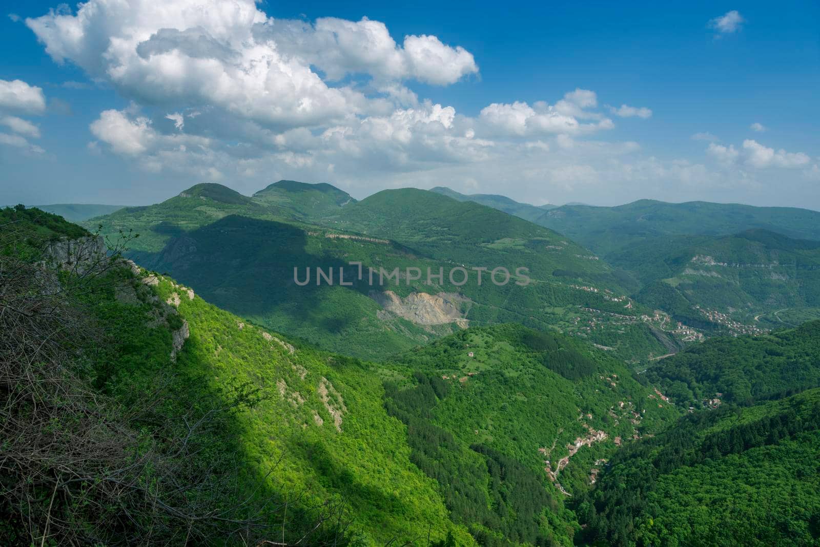 landscape from Bulgaria,mountain Rila in spring 
